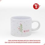 Bir Tasarım Kokina Çiçeği Isimli Sweet Fincan - Beyaz