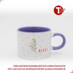 Bir Tasarım Kokina Çiçeği Isimli Sweet Fincan - Lila