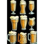 Bira Bardağı Sticker Set-1 9 Parça Telefon, Tablet, Defter, Laptop Sticker