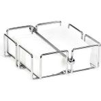 Biradlı Metal Kare Peçetelik 19 x 19 x 6 cm