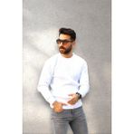 BirbeyStore Erkek Triko Kazak - XL - 001-Beyaz
