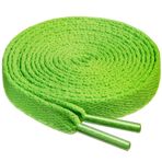 Birch 27 Renkli Ayakkabı Bağcığı Düz 5/16 inç 4 Farklı Uzunlukta Ayakkabı Bağcıkları, Anahtar Limon, 45.5"(115cm) L