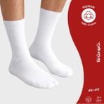 Birçorapco Erkek Beyaz Uzun Pamuklu Tenis Çorap Premium - 40 - 45