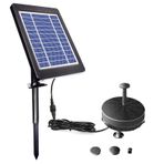 Birdbath 6 V 3.5 W için güneş Çeşmesi Pompası Güneş Enerjili Fırçasız Dalgıç Su Pompası Veranda Bahçe Gölet Havuzu için Dahili Pil LED