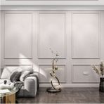 Birdeco Home Dekoratif Boyanabilir Montaja Hazır Duvar Çıtası,önceden Kesilmiş Astarlı Kendin Yap Kit (P32) - 1 Adet