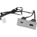Bireaom Araba Telefon Şarj Soketi Çift Qc3.0 Tip C Pd USB Şarj Portu Güç Adaptörü Ford Focus 2004-2011 Mk2 Aksesuarları (Yurt Dışından) - Renkli