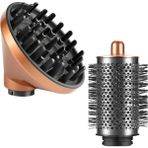 Bireaom Difüzör ve Büyük Yuvarlak Hacim Veren Fırça Ataşmanı Dyson Airwrap HS05, HS01 ile Uyumlu - Ideal Güzellik Hediyesi (Yurt Dışından) - 1 Adet