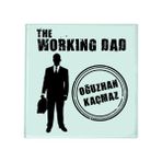 Biresimden Babalar Günü Hediyesi - Working Dad Isme Özel Bardak Altlığı
