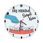 Biresimden Diş Hekimine Hediye 14 Mart Dişçi Cam Duvar Saati