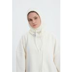 Birgül Ekru Balaclava Fitilli Triko Örgü Bere Başlık