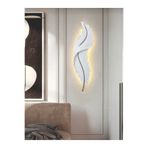 BİRGÜL HOME Tüy Aplik Letli Dekoratif Obje Polyester Mazemeden Üretilmistir Alci Ve Taş Tozu Degildir Ölcü 60×16