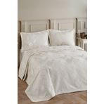 BİRHOME AREL ŞÖNİL ÇİFT KİŞİLİK YATAK ÖRTÜSÜ TAKIMI (Krem) ARL1