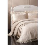 BİRHOME Violet Dantel Yatak Örtüsü (Kahve)