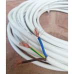 Birikim 3x1.5 Tam Bakır TTR Kablo 10 Metre Beyaz