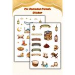 Birikiyedi 2 Li Ramazan Temalı Sticker Set/etiket/bullet Journal,defter/telefon/laptop/çıkartma - -- - 13,5 cm x19 cm - Sticker seti