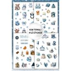 Birikiyedi 4'lü Winter /kış /kar Temalı Sticker Planner Ajanda Bullet Journal Için Uygun Set - Çok Renkli - 13,5x19 cm - Kuşe Parlak