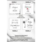 Birikiyedi Çikolata Etiketi-Kişiye Özel Söz-Nikah-Nişan-Düğün-Kare Çikolata Etiketi (Sticker)-3,6X3,6Cm 60 Adet