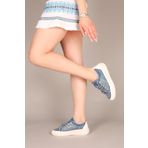 Birikon BİANCA Çok Taşlı Kot Sneakers LACİVERT