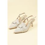 Birikon Büzgü Fiyonklu Stiletto Taş