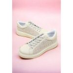 Birikon Cilt-Tekstil Garnili Sneakers BEJ