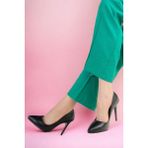 Birikon SIFA İnce Topuk Stiletto SİYAH - Siyah