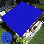 Birinci sınıf deniz mavisi gölgelik tentesi 3,5 x 9 m ve balkon çitleri için mükemmel, sundurma renkleri ve boyutları isteğe bağlı dış avlu, çim bahçe, veranda için halatlar dahildir