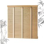 Birinci Sınıf Masif Ahşap Karartma Jaluzileri Işık Filtreleme Mini Panjur Yatay Stor Perde Gündüz ve Gece Pencere Kaplamaları Kahverengi GxY 60x80 cm/23,5x31 inç