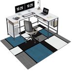 Birinci sınıf ofis koltuğu matı, sert ahşap, halı, masa ve oyun koltuğu için, zemin koruyucu, halı koruyucu mat, 140 x 180 cm, ev, ofis ve oyun kurulumu için ideal