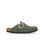 Birkenstock 1028033-20475 Yeşil Boston Big Buckle Nu Kadın Terlik