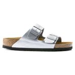 Birkenstock Arizona Birko Flor 1012282 Kadın Terlik Gümüş