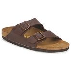 Birkenstock Arizona Birko-Flor Unisex Yetişkin Ev Terliği, Kahverengi (Dark Brown Dark Brown), 41
