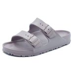 Birkenstock Arizona Eva 1031294 Kadın Terliği, Soluk Lila Renkte, Lastik Tokalı, Mor (Violola Soluk Mor), 40 EU