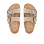 Birkenstock Arizona Kids Bfbc Earthy Veg 08-12 yaş çocuk un Bej Terlik - 1023408-20121