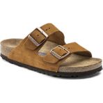 Birkenstock Arizona SFB VL Süet Çift Bantlı Kadın Terlik 1009527 - Mink