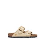 Birkenstock Bej Kadın Terlik ARIZONA BIG BUCKLE TEX RAFFIA