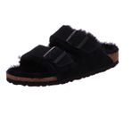 Birkenstock -Birkenstock Arizona Kürk 752663 Siyah Siyah Terlik Kaidaşık Kadın Tokalar Yün 37 37 EU