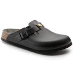 BIRKENSTOCK Boston Kadın Ayakkabısı Boston Antistatik/Doğal Deri SİYAH Gr. 45