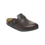 BIRKENSTOCK Boston Pro deri terlik, tıp, gastronomi ve servis için yüksek kaliteli sertifikalı iş ayakkabısı, Java, 40 EU Schmal
