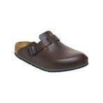 BIRKENSTOCK Boston Pro deri terlik, tıp, gastronomi ve servis için yüksek kaliteli sertifikalı iş ayakkabısı, Java, 46 EU Schmal