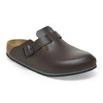 Birkenstock Boston Pro kadın erkek ev terliği, deri terlik, terlik, EN ISO 20347:2043 sertifikalı, tıp, gastronomi ve servis için profesyonel ayakkabı, Java, 43 EU Schmal