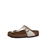 Birkenstock Classic Gizeh Birko-Flor kadın parmak arası terlik, Fildişi, 41 EU Schmal