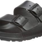 BIRKENSTOCK Erkek Arizona yağlanmış deri geniş terlik, Gri, 46 EU