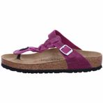 Birkenstock Gizeh Leoi Braided Parmakarası Fuşya Kadın Terlik