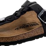 Birkenstock Gizeh Leoi Braided Parmakarası Siyah Kadın Terlik