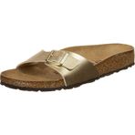 BIRKENSTOCK Kadın 1016107 Slides, Altın, 41 EU Dar