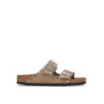 Birkenstock Kahverengi Kadın Deri Terlik ARIZONA VL RIVET