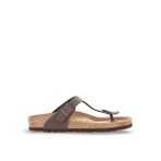 Birkenstock Kahverengi Kadın Deri Terlik GIZEH BF NUBUK