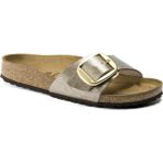 Birkenstock Madrid Tek Toka Hakiki Deri Kadın Terlik - Platin