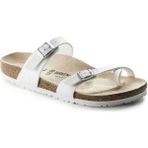 Birkenstock Mayari Hakiki Deri Parmak Arası Kadın Terlik - Beyaz