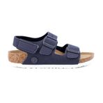 Birkenstock Milano HL Rivet Logo Kids Vegan Canvas 1026960 Çocuk Sandalet Lacivert